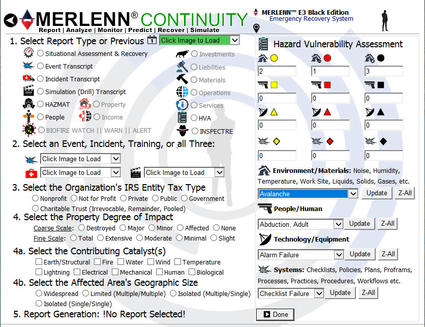 Counterspherics' MERLENN Safety Contingency, Resource Management, Logistics Management, Event Alerting, Tracking, Reporting, Compliance (OSHA)